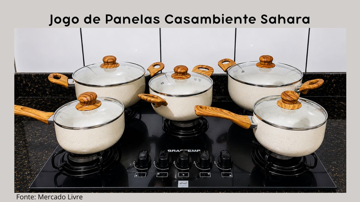 Jogo de Panelas Casambiente Sahara é Bom? Vale a Pena?