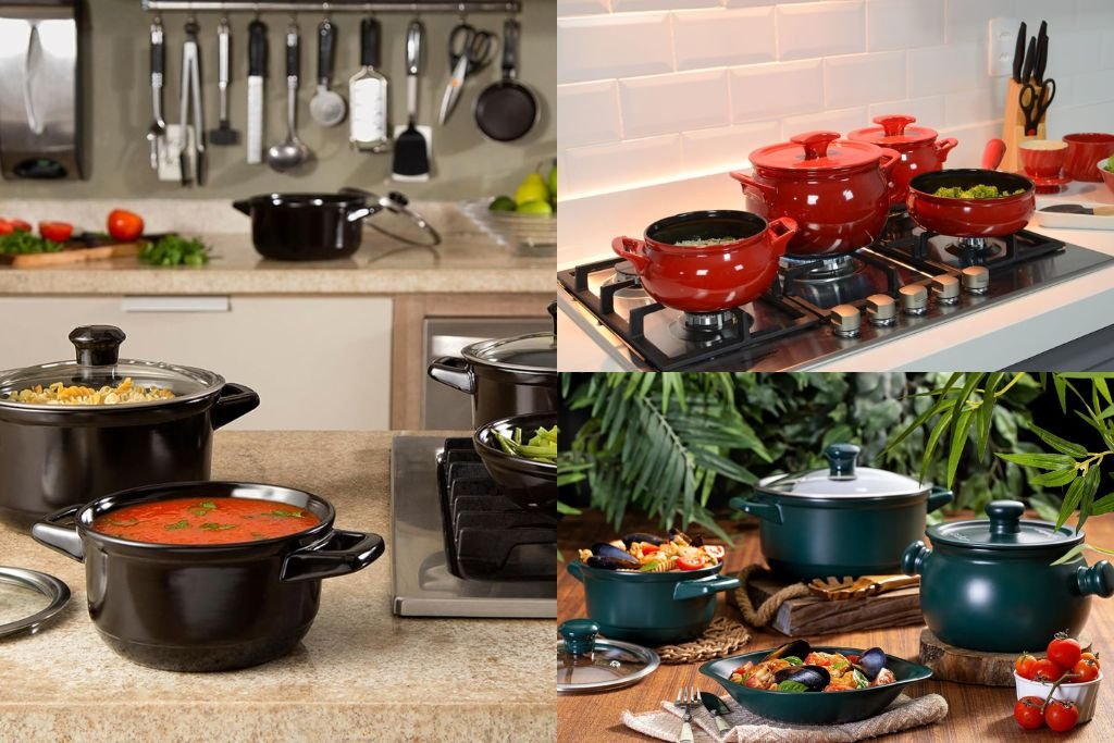 Panela Ceraflame 100% cerâmica, a melhor marca para uma cozinha saudável e totalmente atóxica.